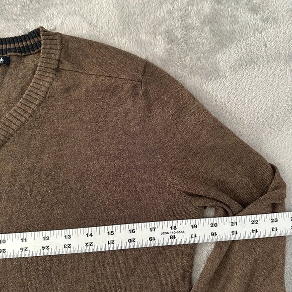 Smartwool Men's Sparwood Brown Wool Blend Sweater SMALL - Picture 5 of 7